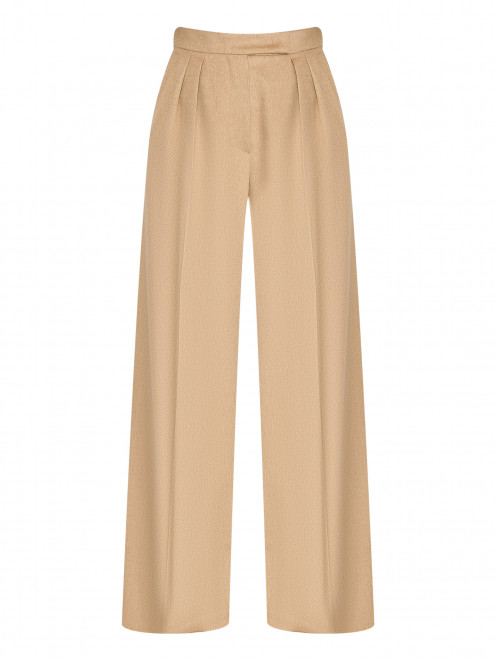 Широкие брюки из шерсти с защипами Max Mara - Общий вид