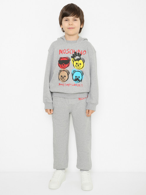 Комплект из хлопка с джоггерами Moschino - МодельВерхНиз