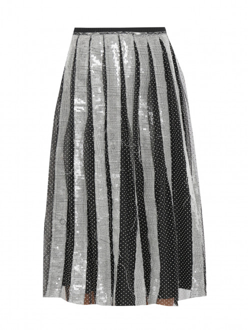 Юбка-трапеция, декорированная пайетками Antonio Marras - Общий вид