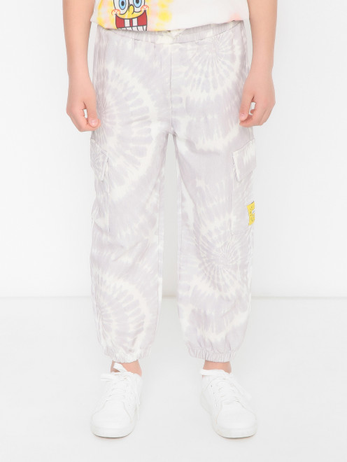 Брюки из хлопка с карманами Stella McCartney kids - МодельВерхНиз