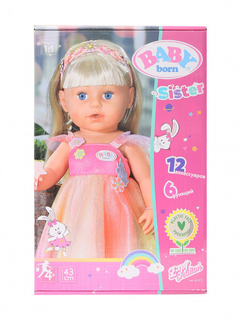 Кукла-Сестричка BABY born Soft Touch в платье Zapf Creation - Общий вид