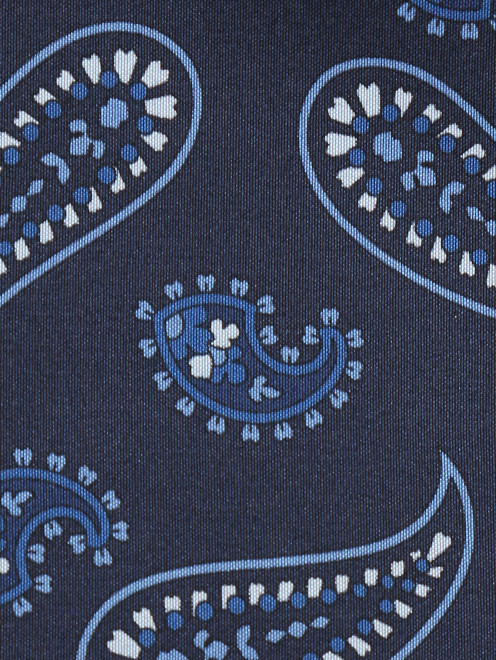 Карманный платок из шелка с узором "пейсли" Isaia - Деталь