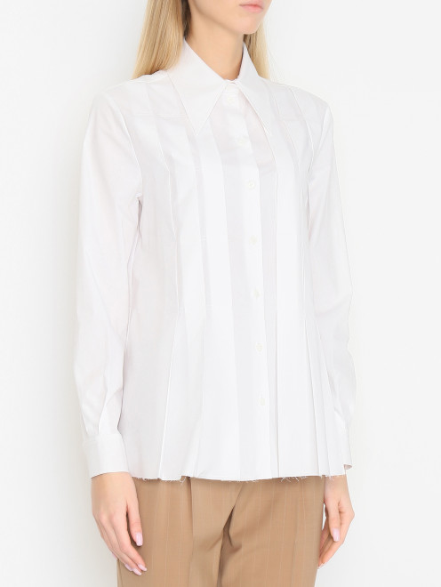 Рубашка из хлопка Alberta Ferretti - МодельВерхНиз