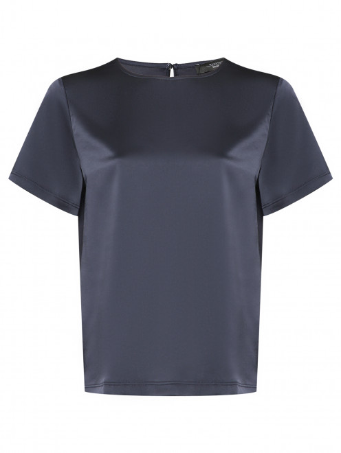 Атласный топ с короткими рукавами Weekend Max Mara - Общий вид