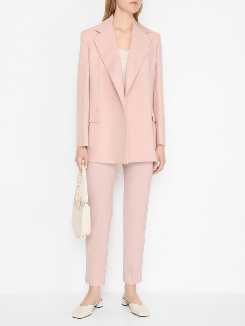 Жакет из шерсти с поясом Weekend Max Mara - МодельОбщийВид
