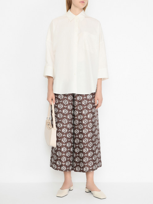 Свободная рубашка из хлопка Weekend Max Mara - МодельОбщийВид