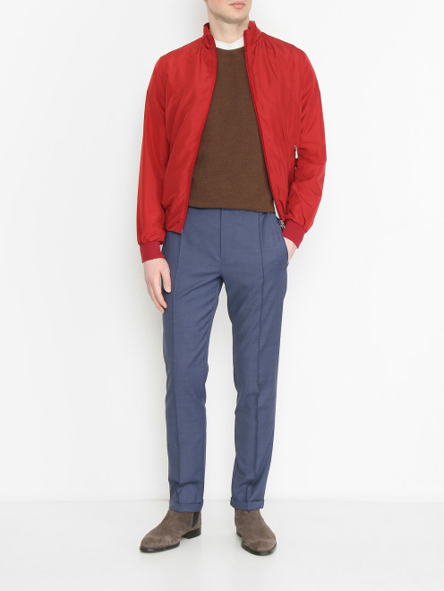 Брюки из шерсти на резинке Doriani Cashmere - МодельОбщийВид