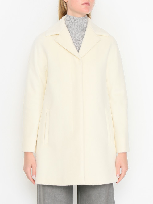 Полупальто из шерсти с карманами Max Mara - МодельВерхНиз