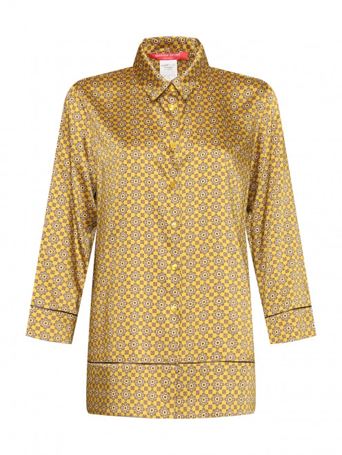 Блуза с узором на пуговицах Marina Rinaldi - Общий вид