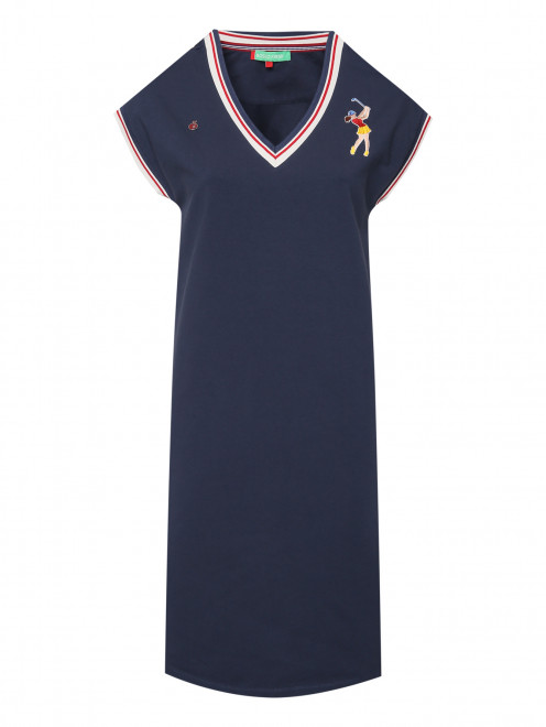 Трикотажное платье с V-образным вырезом BOSCO - Общий вид