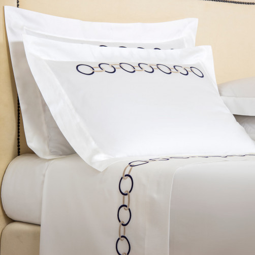 Наволочка LINKS EMBROIDERY 51х71 см состав: 100% хлопок сатин Frette - 529801  Обтравка1