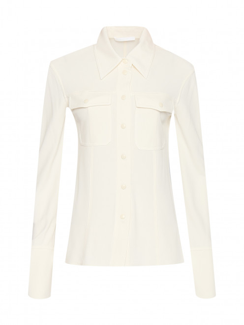 Блуза из трикотажа с карманами Helmut Lang - Общий вид