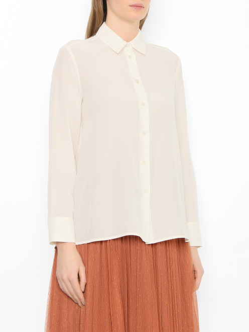 Однотонная блуза из шелка Weekend Max Mara - МодельВерхНиз