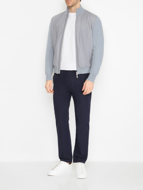 Куртка на молнии с карманами Doriani Cashmere - МодельОбщийВид