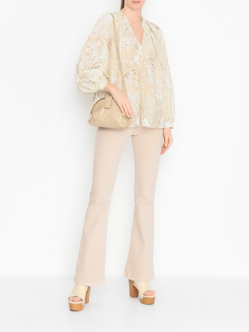 Свободная блуза с широкими рукавами Luisa Spagnoli - МодельОбщийВид