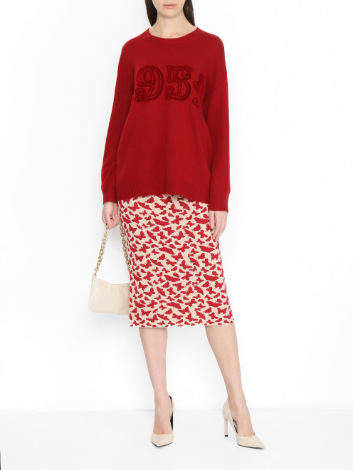 Юбка из текстиля с узором Weekend Max Mara - МодельОбщийВид