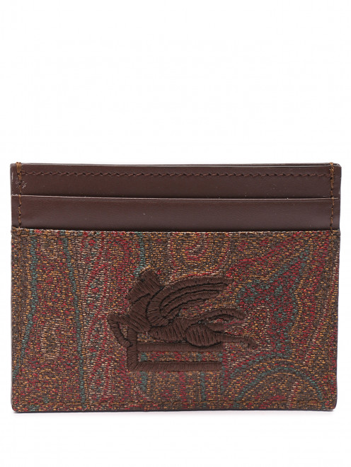 Кошелек из хлопка с логотипом и узором Etro - Общий вид
