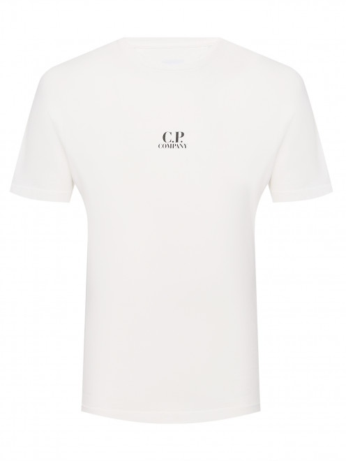 Футболка из хлопка с узором C.P. Company - Общий вид