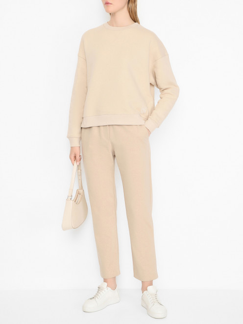 Трикотажные брюки узкого кроя Weekend Max Mara - МодельОбщийВид