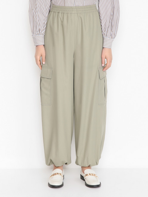 Брюки-карго из хлопка Max Mara - МодельВерхНиз