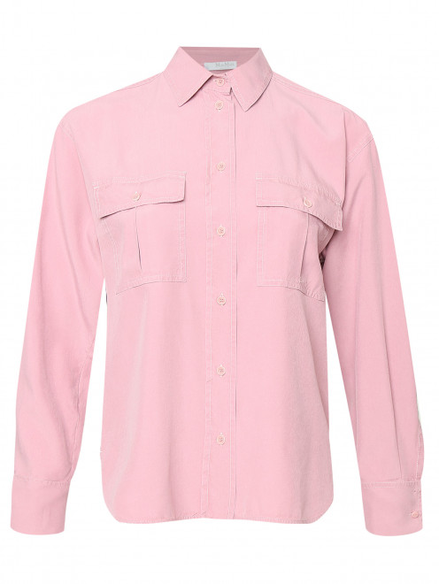 Блуза из шелка с карманами Max Mara - Общий вид