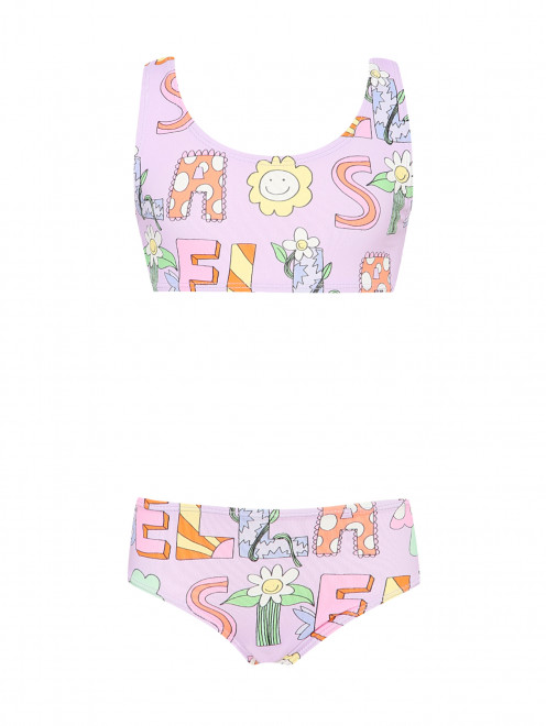 Раздельный купальник с узором Stella McCartney kids - Общий вид