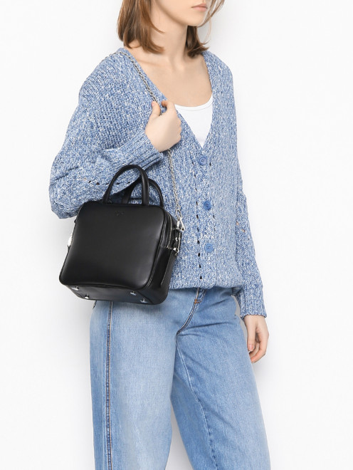 Сумка из кожи Weekend Max Mara - МодельВерхНиз