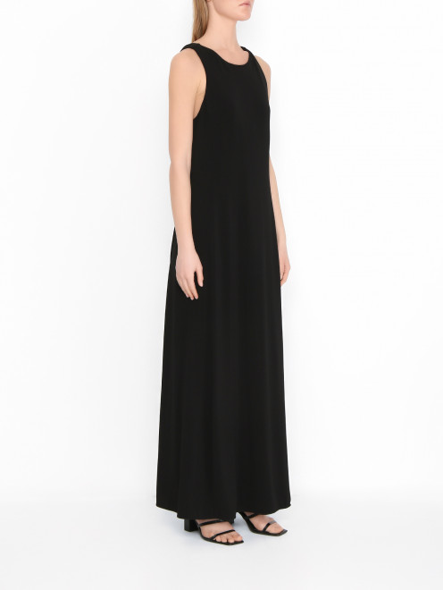 Минималистичное платье из вискозы Max Mara - МодельВерхНиз