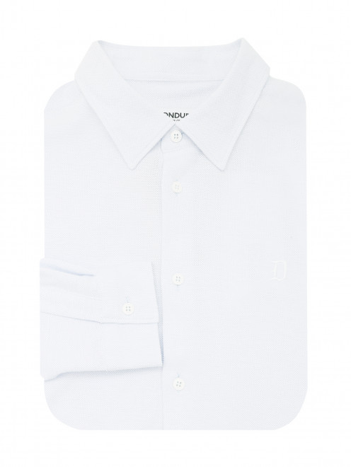 Рубашка из хлопка с вышивкой Dondup - Общий вид