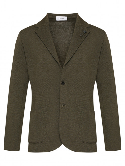 Трикотажный пиджак из шерсти LARDINI - Общий вид