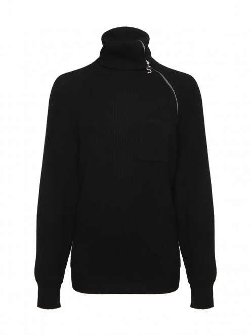 Свитер из шерсти с карманом Sportmax - Общий вид