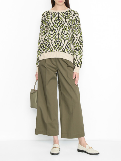 Брюки из хлопка с карманами Weekend Max Mara - МодельОбщийВид