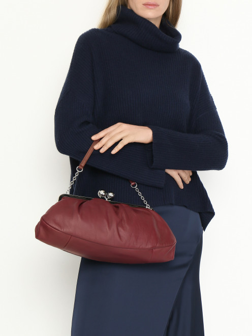 Сумка из мягкой кожи Weekend Max Mara - МодельВерхНиз