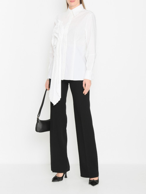 Приталенная блуза из хлопка Alberta Ferretti - МодельОбщийВид
