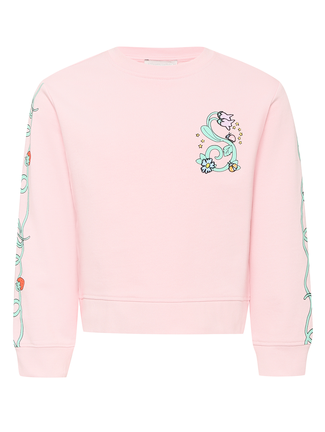 Свитшот из хлопка с принтом