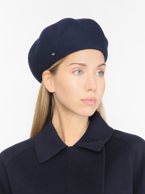 Однотонный берет из шерсти Weekend Max Mara - МодельОбщийВид