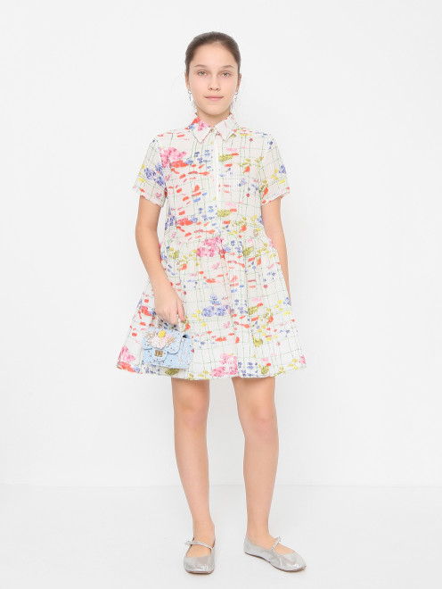 Платье с цветочным узором Elie Saab - МодельОбщийВид