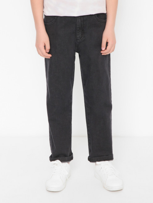 Базовые джинсы из хлопка Stella McCartney kids - МодельВерхНиз
