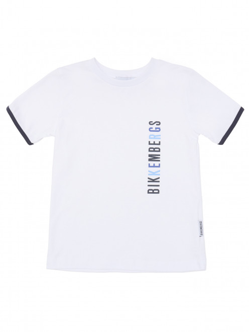 Футболка из хлопка с принтом Bikkembergs - Общий вид