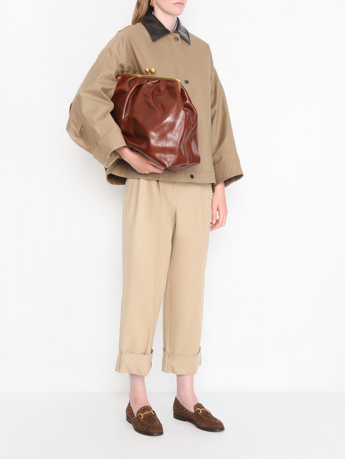 Куртка с контрастным воротником Weekend Max Mara - МодельОбщийВид