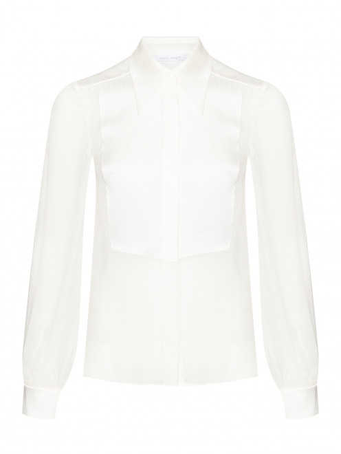 Блуза из шелка с манишкой Alberta Ferretti - Общий вид