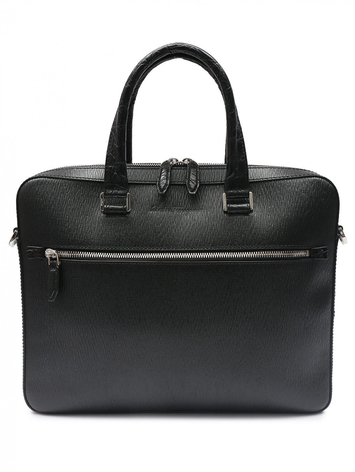 ferragamo*美品 Salvatore Ferragamo бежевая сумка из кожи теленка и кожи крокодила