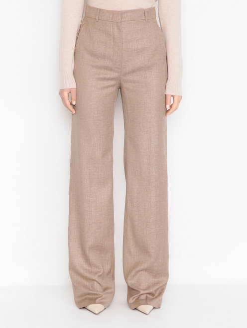 Брюки из смешанной шерсти Max Mara - МодельВерхНиз