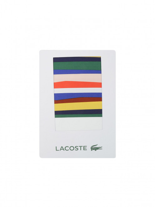 Пододеяльник из хлопка с узором полоска Lacoste - Обтравка1