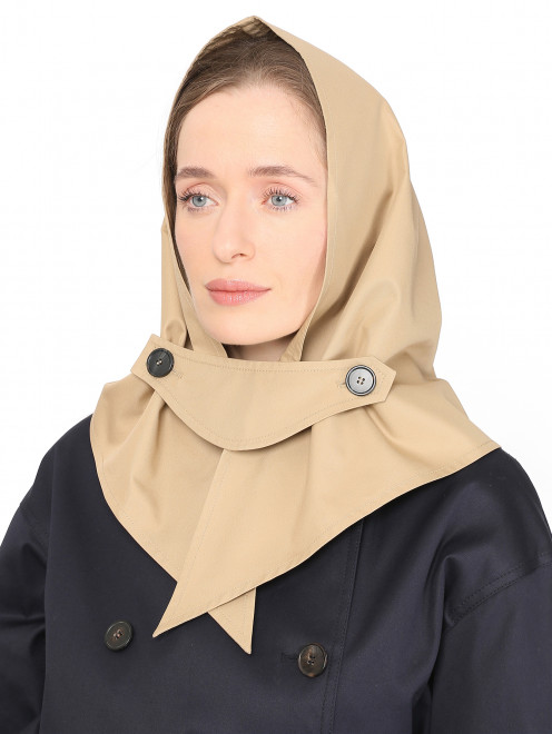 Капор-капюшон из хлопка Weekend Max Mara - МодельОбщийВид