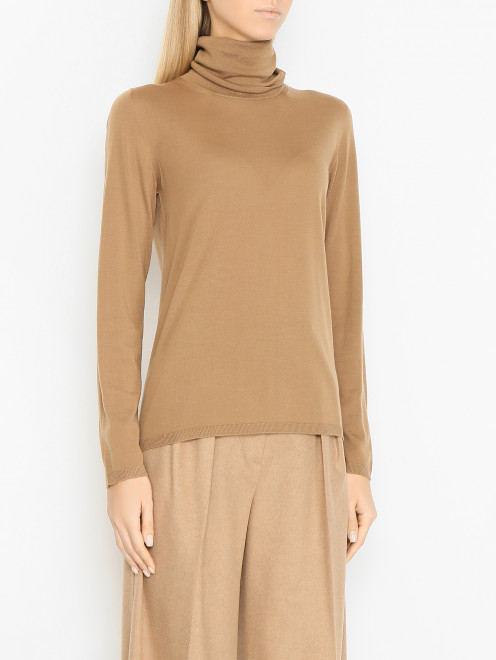 Однотонная водолазка из шерсти Max Mara - МодельВерхНиз