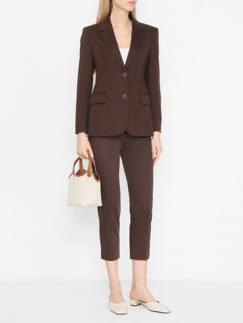 Приталенный жакет из хлопка Max Mara - МодельОбщийВид