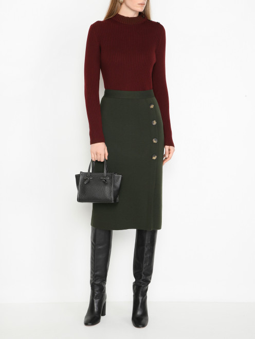 Сумка из кожи на коротких ручках Gianni Chiarini - МодельОбщийВид