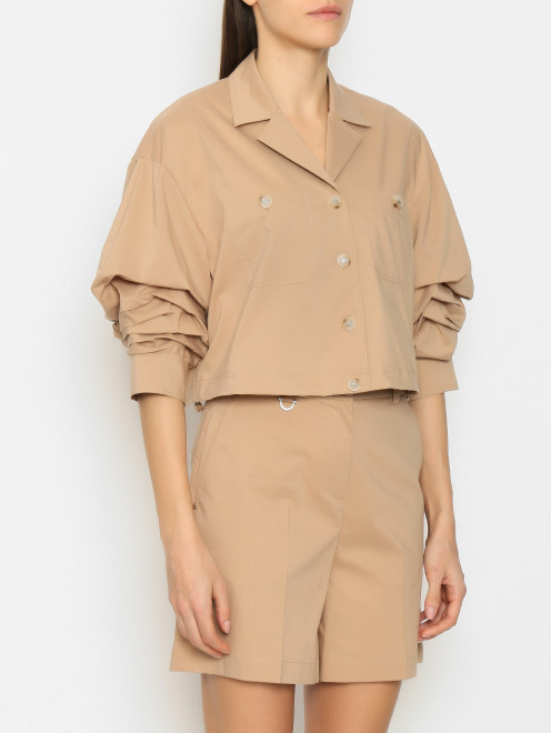Блуза на пуговицах с карманами Ellassay - МодельВерхНиз