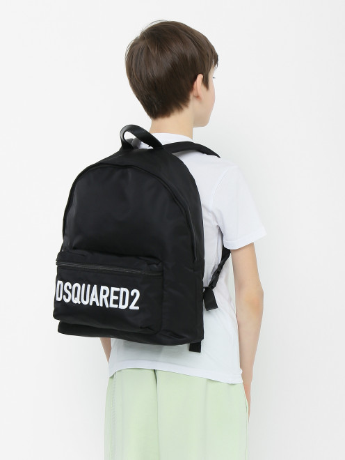 Рюкзак с контрастной вышивкой Dsquared2 - МодельВерхНиз